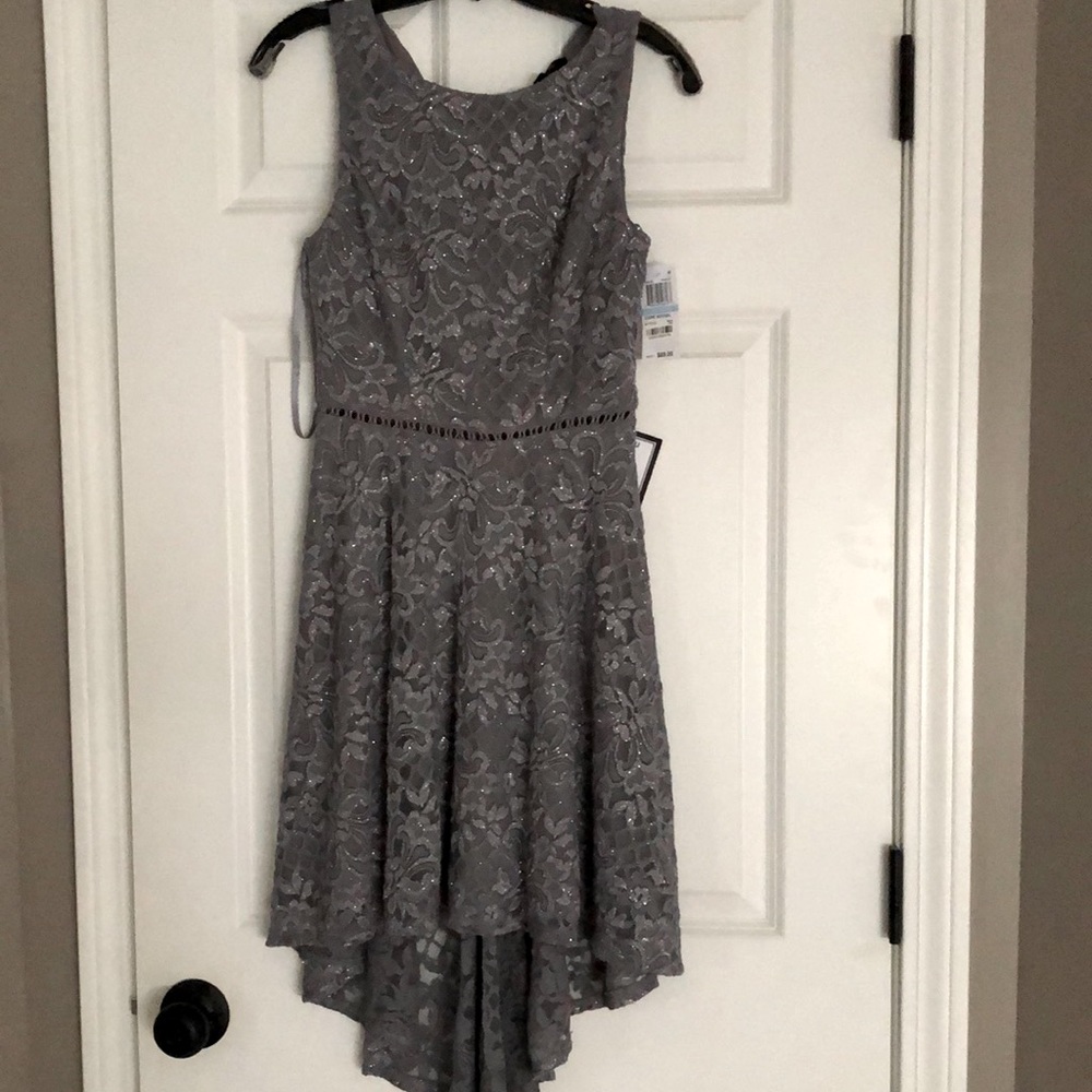 Grey sparkle dress